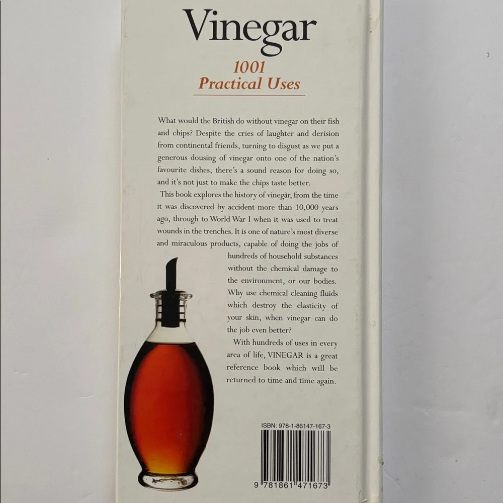Book | Hardcover Vinegar 1001 Practical Uses | Homemade 1001 Uses Healthy Home